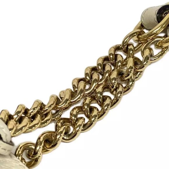 GUCCI Padlock small shoulder bag/GG Flora Beige Cream Multi PVC - 896-012225 - Picture 9 of 14